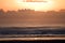 Sunsetbeach, bright, clouds, coast, glow, nature, ocean, orange, oregon, pacific, set, shore, sun, w