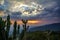 Sunsets light up sky in Rishikesh