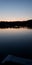 Sunsets Over a Lake with a Swim Platform and Solar Buoy in Minnesota