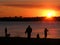 Sunsets-Rivers-Poeple at Sunset-Mississippi River, New Orleans, Louisiana