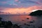 Sunsets and sunrises at Cristal Bay, Samui, Thailand