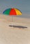 Sunshade umbrella on beach