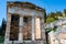 Sunshine on ancient columns in greece