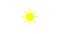 Sunshine icon animation with white background. Icon design. Video Animation. Bright Sun Isolated Cartoon Animation