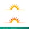 Sunshine Icon Vector Logo Template Illustration Design. Vector EPS 10.