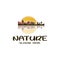 Sunshine nature logo, seasonal nature logo