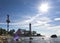 Sunshine over a Lighthouse. St. Petersburg. Gulf of Finland