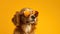 Sunshine Paws: A Playful Pup Sporting Stylish Sunglasses