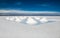 Sunshine scenery of Salar de Uyuni in Bolivia