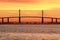 Sunshine Skyway bridge at sunrise