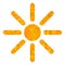 Sunshine Triangle Filled Icon