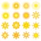 Sunshine vector icon