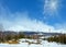 Sunshiny winter mountain Tatranska Lomnica, Slovakia