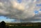 Sunshower and rainbow over Cortland County NYS