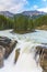Sunwapta waterfalls in the Jasper national park canada
