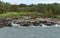 Suomenlinna Sveaborg in Helsinki, Finland. Landscape with Autumn stormy sea