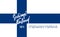 Suomi Finland, 101 years of independence - text on Finnish language