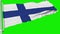 The Suomi flag fluttered continuously with its force.