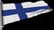 The Suomi flag fluttered continuously with its force.