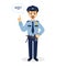 Super angry policeman.