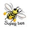 Super bee with honey.