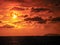 super blood moon sunset sea horizon orange cloud