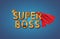 Super Boss. Happy Boss Day. Vector illustration of congratulations to the chief or awesome director.