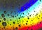 Super Bright Intense Rainbow Water Drop Background