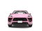 Super candy pink modern cool SUV - front view
