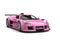 Super candy pink racing car