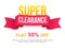 Super Clearance Sale Poster, Banner or Flyer.