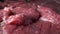 Super close. details of raw beef steak. food background