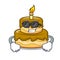 Super cool birthday cake character cartoon