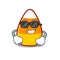Super cool candy corn cartoon with character shape