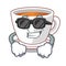 Super cool cup mint tea the shape mascot