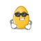 Super cool golden egg character wearing black glasses