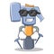 Super cool hammer character cartoon emoticon