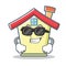 Super cool house character cartoon style