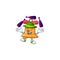 Super cool Juggling christmas bell mascot cartoon style