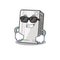 Super cool power bank character wearing black glasses