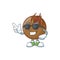 Super cool sweet medlar cartoon on white background