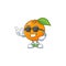 Super cool sweet orange cartoon mascot for juice