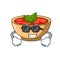 Super cool tomato soup character cartoon