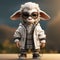 Super Cute 3d Cartoon Goat In Stylish Urban Clothes