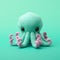 Super Cute Felt Kraken: Toy-like Octopus Rendered In Cinema4d