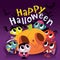 Super Cute Halloween Monsters And Ghouls Scene