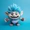 Super Cute Troll Stuffed Animal - 3d Illustration By Adam Jason