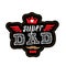 Super Dad - t-shirt print. Happy father`s day. Vector illustrati