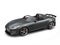 Super fast modern convertible sports car - dark gray metallic paint