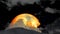 Super full blood moon rise back dark cloud on night sky time lapse